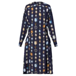 Long-Sleeved Necklace Dress