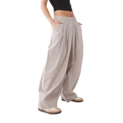 COLLUSION balloon leg trouser in stone